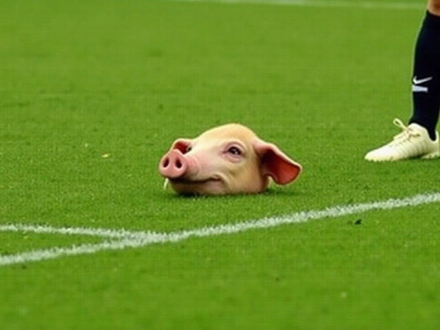 Torcedores do Corinthians atiram cabeça de porco no campo em clássico contra Palmeiras