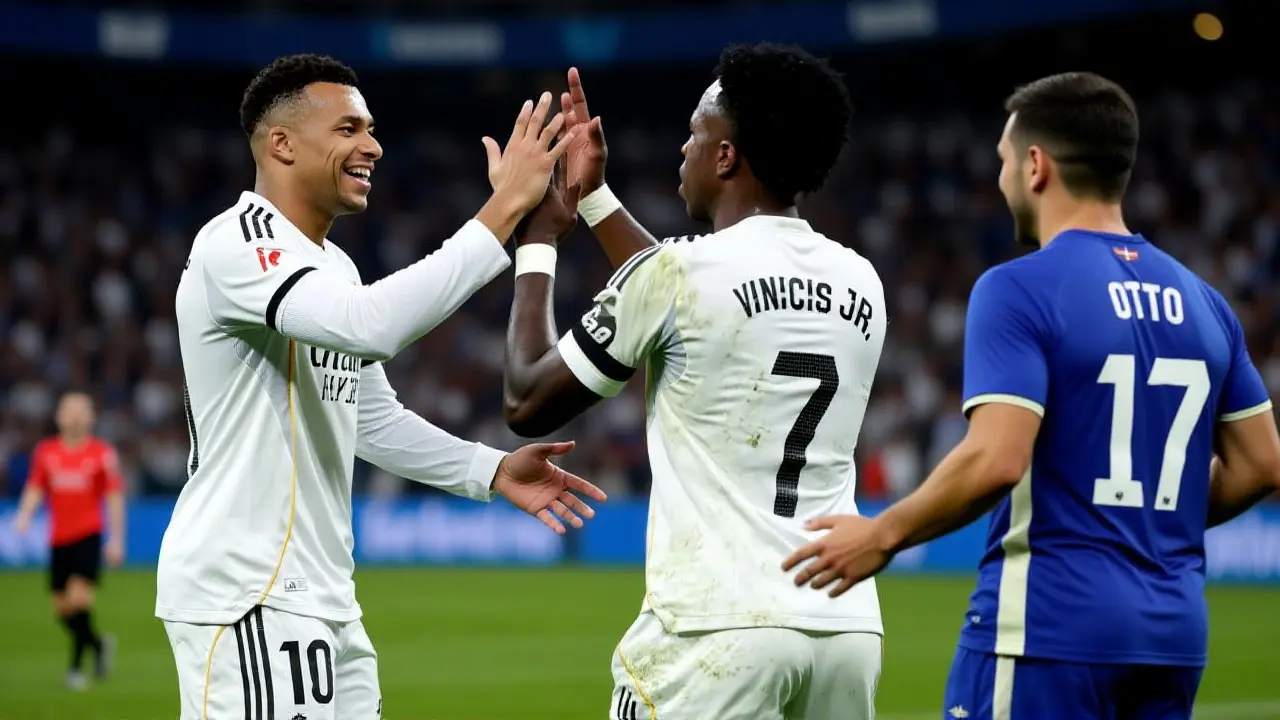 Mbappé blinda Vinícius Jr. contra vaias e rumores de ida ao Chelsea